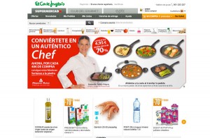 Web de compra online del supermercado de El Corte Inglés