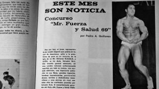 Salvador Ruiz, en 1969, cuando ganó su primera competición. Foto revista "Las Pesas".
