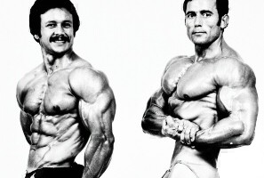 Salvador Ruiz y Anibal López, campeonato del mundo de culturismo 1978