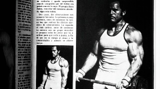 Salvador Ruiz, entrenando en el gimnasio Olimpia, 1978.  Revista "Gente Sana", digitalización Agencia Febus.