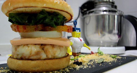 Receta de la Burger Cangreburger ¡Cocina y diviértete con Bob Esponja! -  Galakia