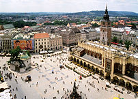 El centro histórico de Cracovia esta considerado como Patrimonio de la Humanidad