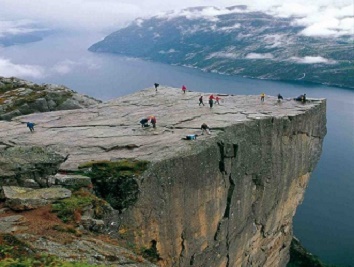 Mirador del Púlpito en Noruega