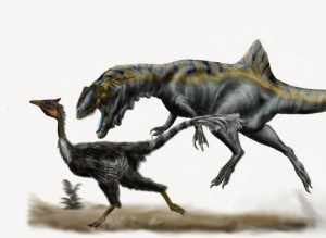 Dinosaurios terópodos en España