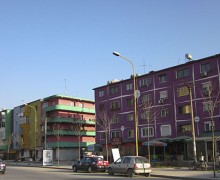 Casas de colores en Tirana