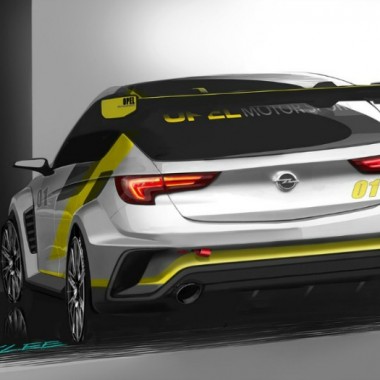 Boceto del Opel Astra TCR