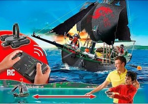 Barco pirata motor submarino Playmobil