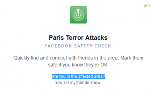 Facebook herramienta etiquetarse Save Terrorismo Francia