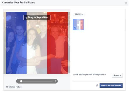 Facebook invita a cambiar la foto de perfil con la bandera francesa en solidaridad por los atentados de París