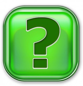 Green Question Mark botón