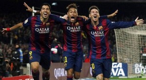 Los delanteros del Barcelona ganan y se divierten