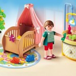 dormitorio bebe gran casa de muñecas playmobil