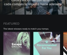 Spotify Running screenshot