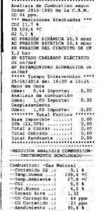 revisión per caldera junkers2014b