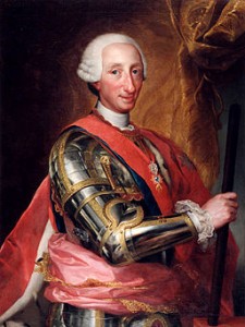 Carlos III. Imagen by Raphael Mengs.
