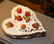 Corazón de chocolate: pastel de San Valentin