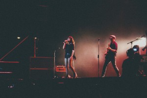 Amaral, en un concierto en el 101 Sun Festival en 2014