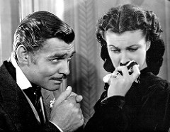 Clark Gable y Vivien Leigh en Lo que el viento se llevó. Imagen by Insomnia Cured Here.