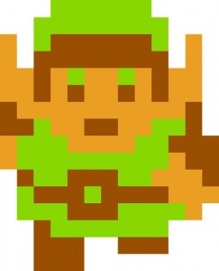 Link in The Legend of Zelda de 1986