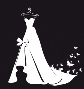 vector vestido de novia
