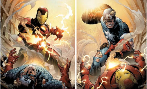 Civil War Capitán América Iron Man