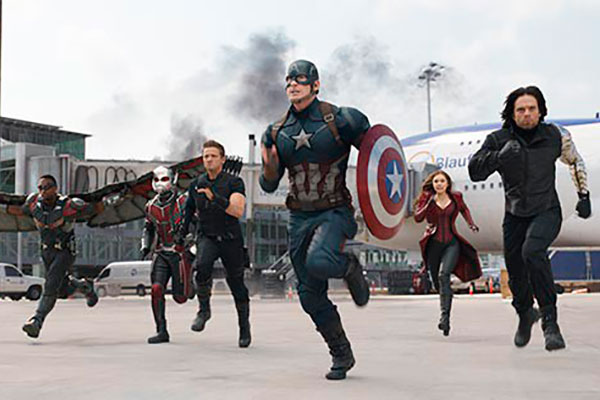 Protagonistas de “Capitán América: Civil War”