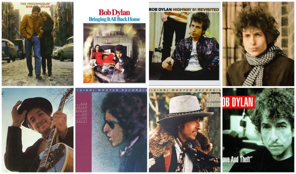 Bob Dylan carátulas discos