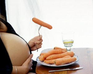 Zanahorias durante el embarazo