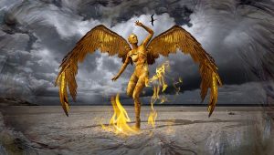 Angel en llamas