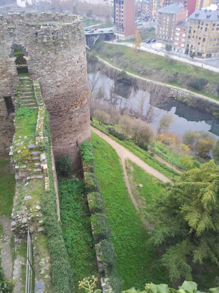 Vistas del Río Sil desde el Castillo Templario de Ponferrada